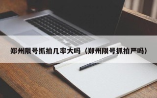 郑州限号抓拍几率大吗（郑州限号抓拍严吗）