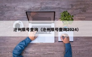 沧州限号查询（沧州限号查询2024）